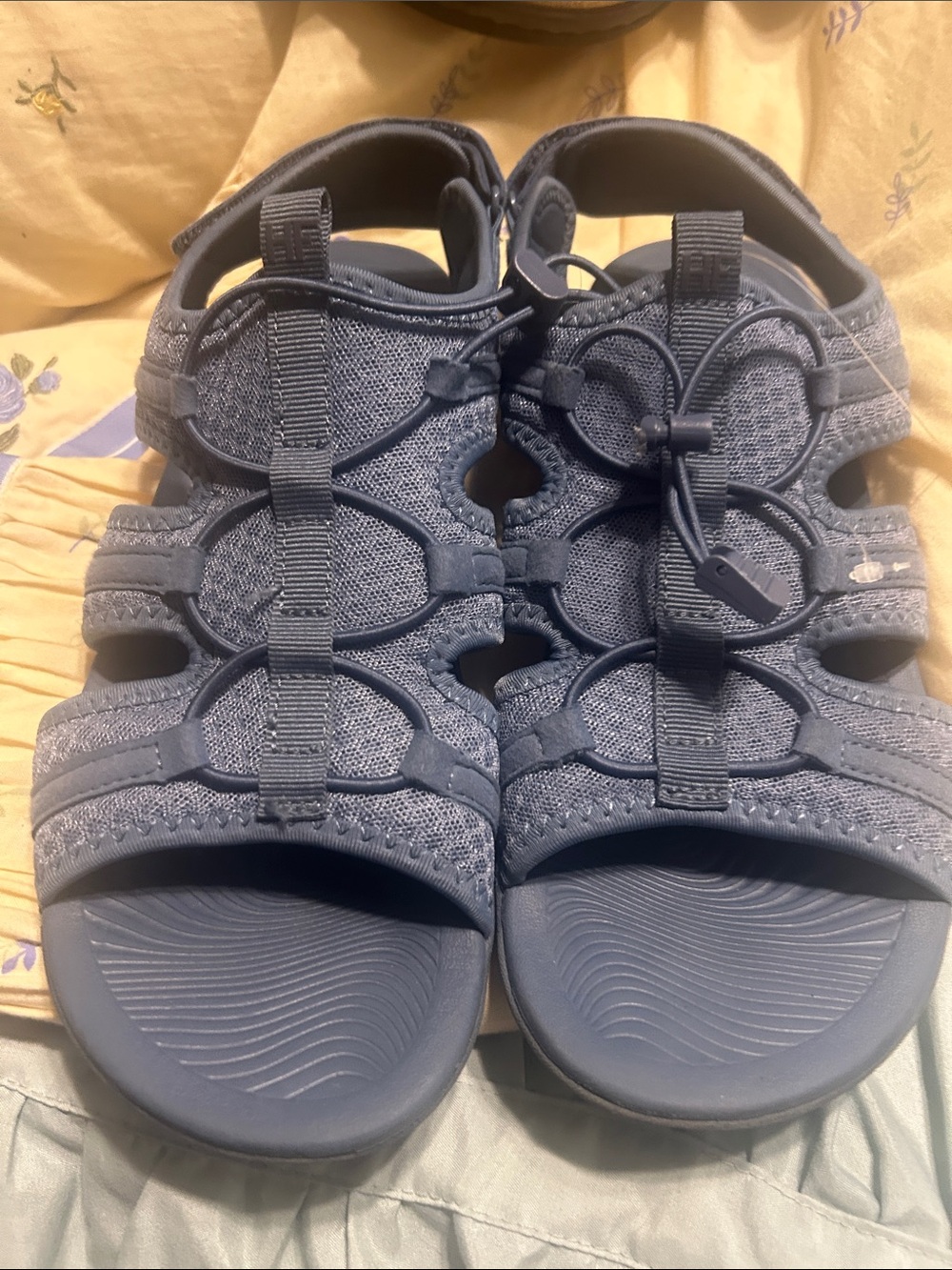 Kids Sport Sandals with Quick-Lace Closure - Navy
